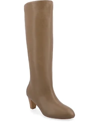 Journee Collection Women's Jovey Kitten Heel Tall Boots