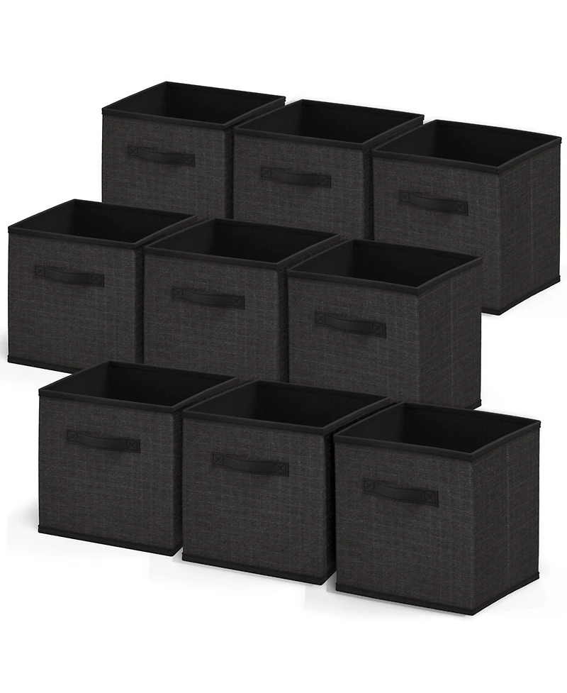 Nestl Foldable Fabric Cube Storage Bins with Handles