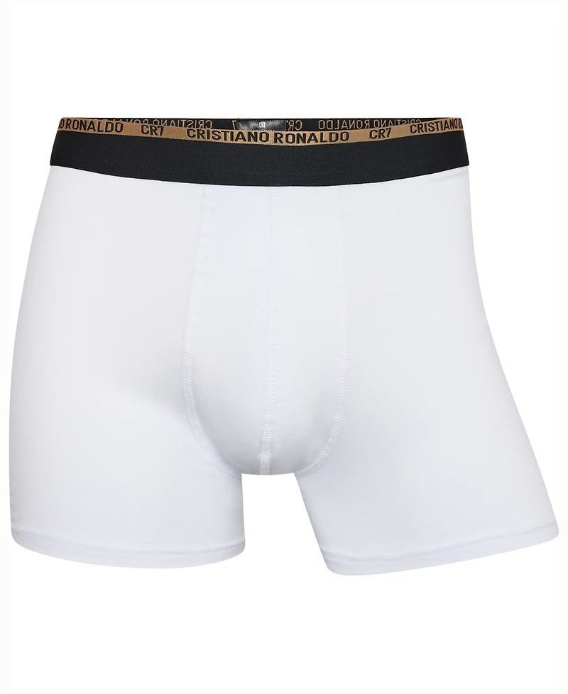 CR7 Men's Cotton Blend Comfort Waistband Trunks, Pack of 2