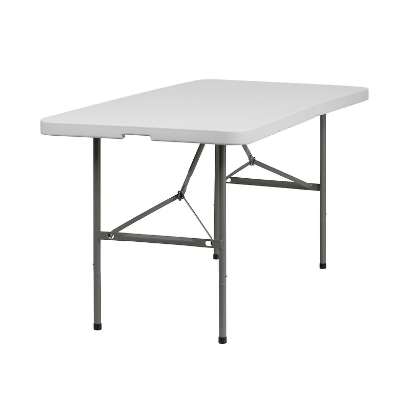 Emma+Oliver 5-Foot Bi-Fold Plastic Folding Table