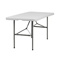 Emma+Oliver 5-Foot Bi-Fold Plastic Folding Table