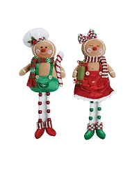 Santa's Workshop 18" Christmas Gingerbread, Set of 2
