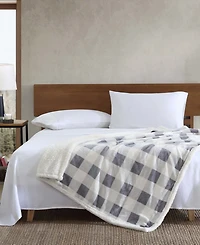 Eddie Bauer Mountain Plaid Ultra Soft Throw, 50" x 60"