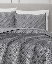 Royal Velvet Diamond 3 Piece Quilt Set, King