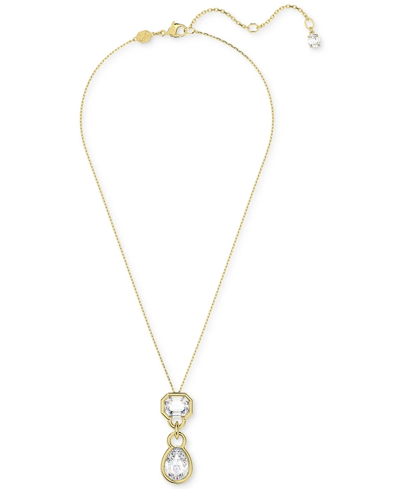 Swarovski Gold-Tone Mixed Crystal Pendant Necklace, 15-3/4" + 2-3/4"