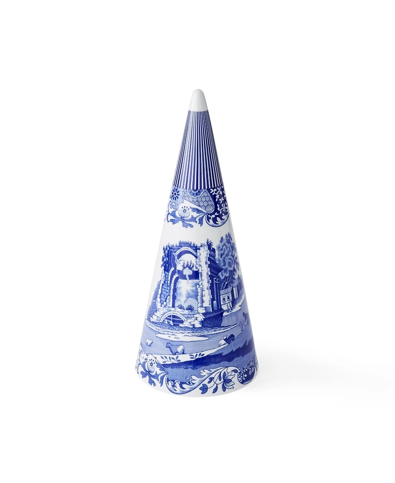 Spode Blue Italian Coned Shaped Topiary
