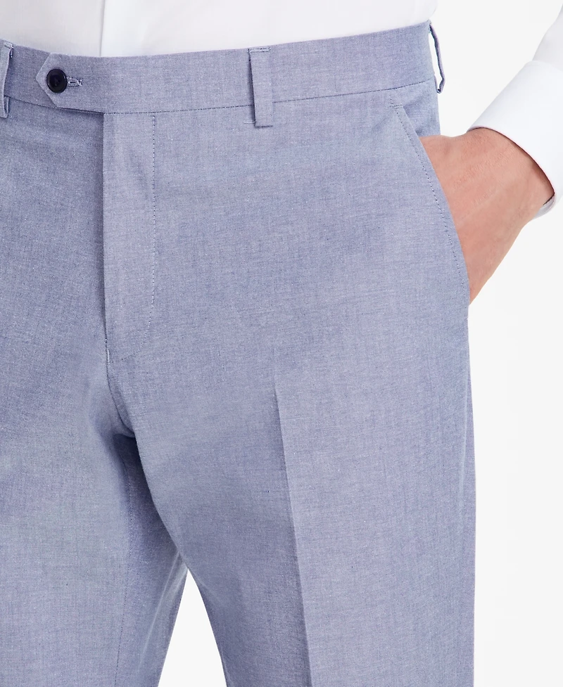 Tommy Hilfiger Men's Modern-Fit Th Flex Stretch Chambray Suit Separate Pants