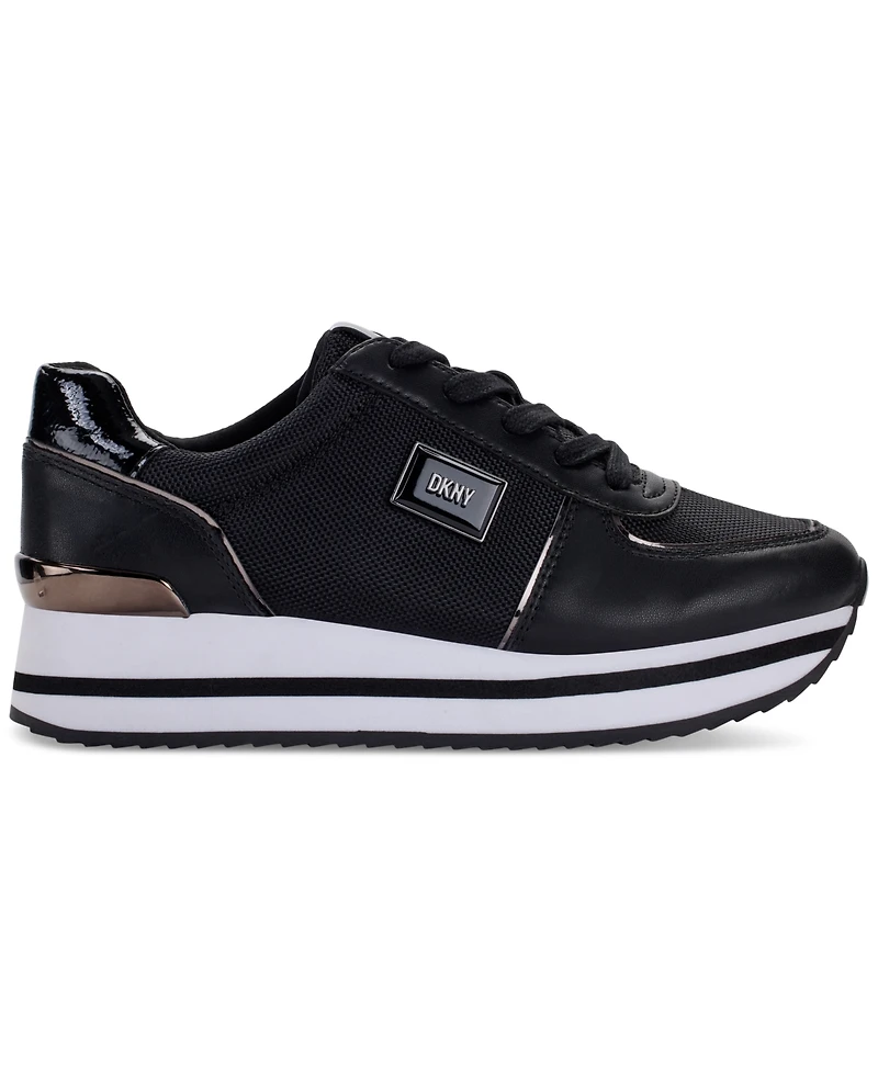 Dkny Women's Davie Lace-Up Platform Sneakers