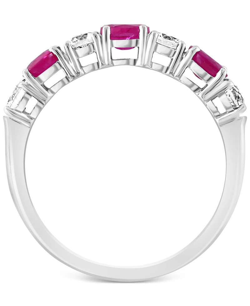 Effy Blue & White Sapphire (1-1/10 ct. t.w.) Band 14k Gold. (Also available Emerald and Ruby)