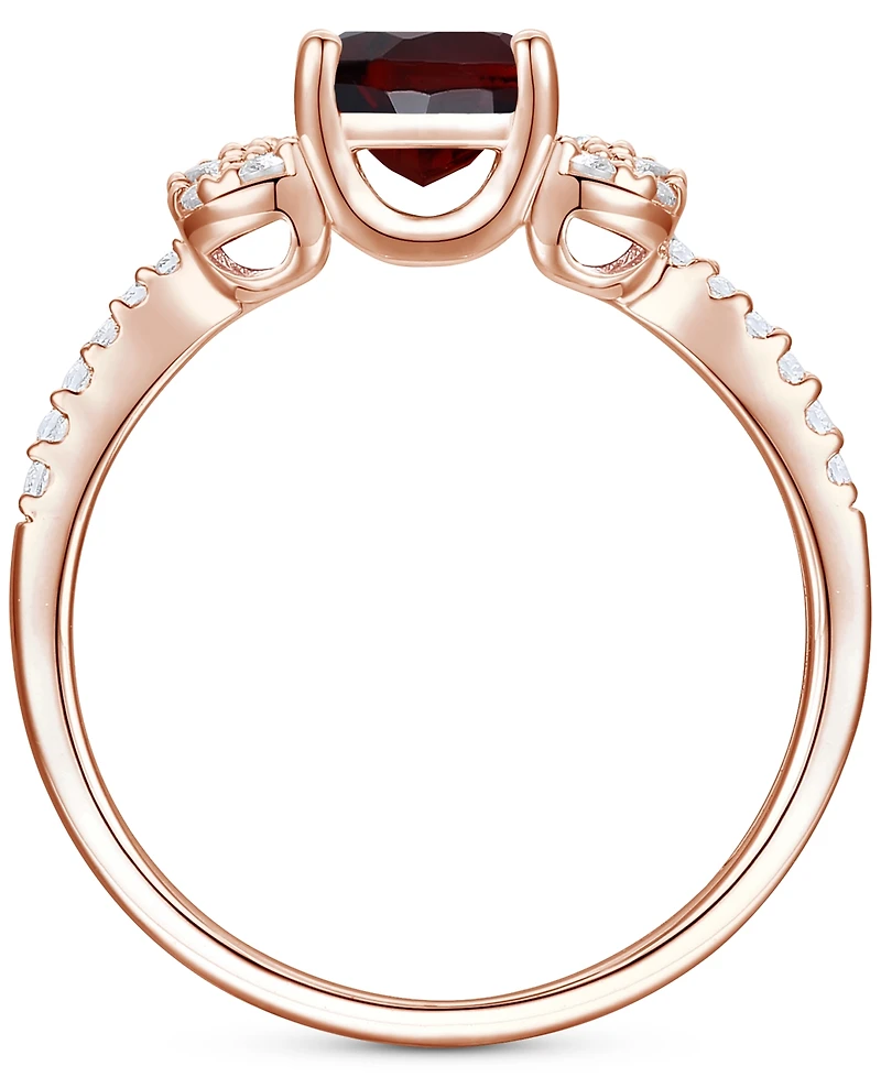 Citrine (1 ct. t.w.) & Lab-Grown White Sapphire (1/4 ct. t.w.) Ring in 14k Gold-Plated Sterling Silver (Also in Additional Gemstones)