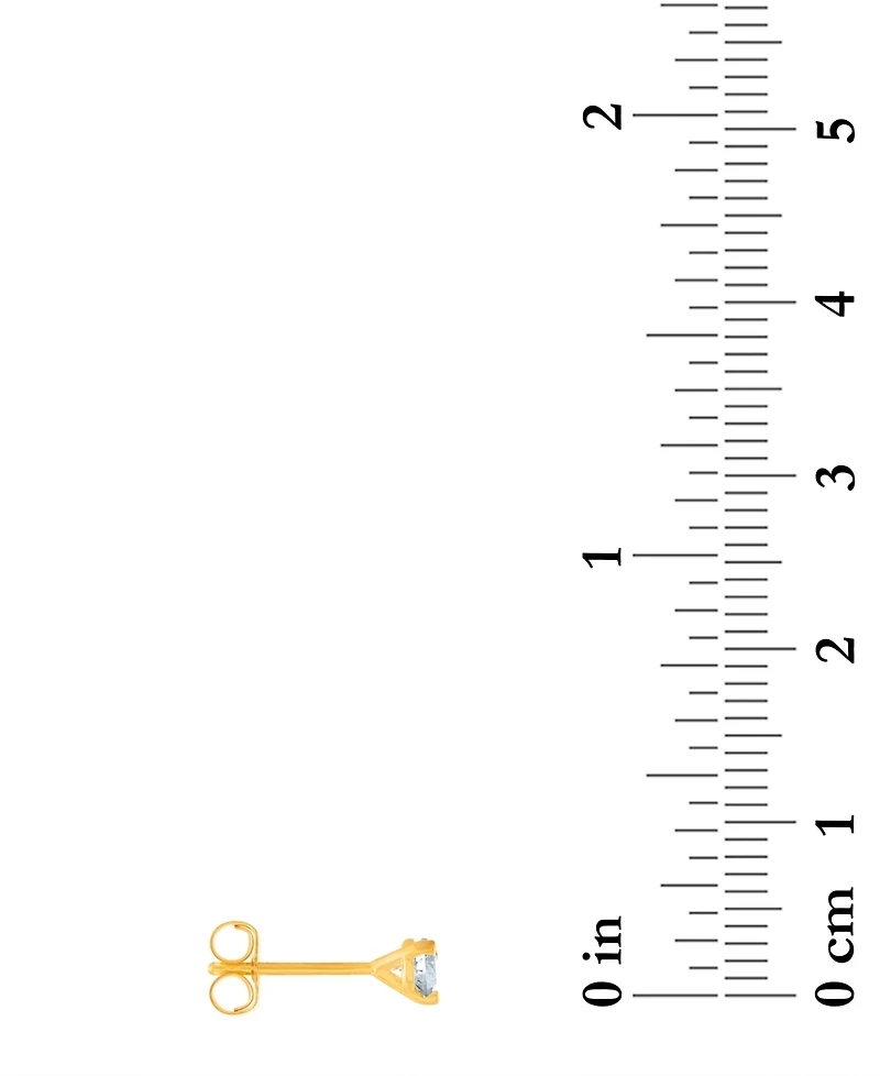 Certified Near Colorless Diamond Stud Earrings (1/3 ct. t.w.) in 18k White or Yellow Gold