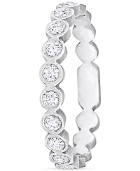 Diamond Bezel Semi-Eternity Band (1/3 ct. t.w.) 14k Gold