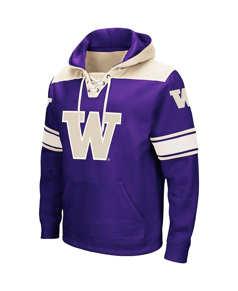 Men's Colosseum Purple Washington Huskies 2.0 Lace-Up Hoodie