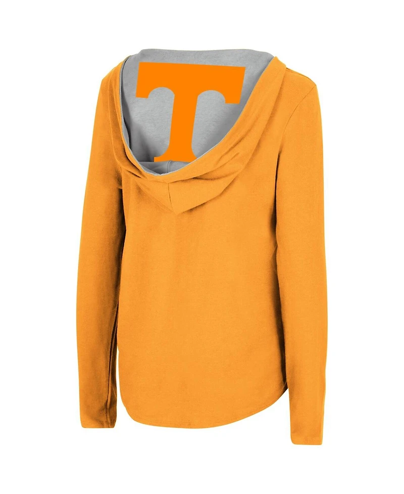 Women's Colosseum Tennessee Orange Volunteers Catalina Hoodie Long Sleeve T-shirt