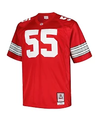 Men's Mitchell & Ness Nick Mangold Scarlet Ohio State Buckeyes Big and Tall Legacy Jersey
