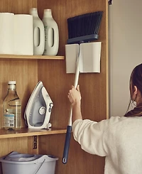 Joseph Joseph Cleanstore Wall-Mounted Broom with Dust-Shield Storage