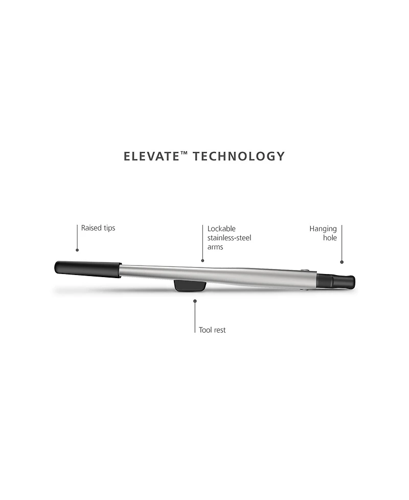Joseph Joseph Elevate Fusion Silicone Tongs with Integrated Tool Rests