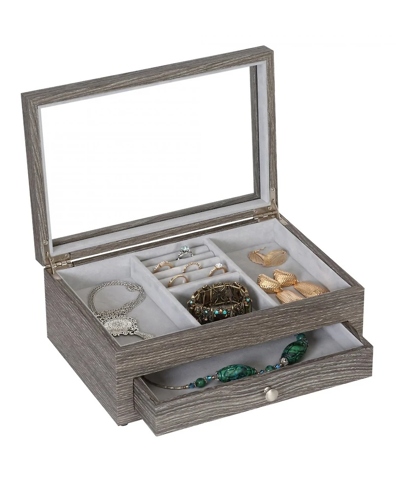 Mele & Co Ardene Jewelry Storage Case Woodgrain Veneer