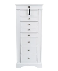 Mele & Co Olympia Wooden Jewelry Armoire in Finish