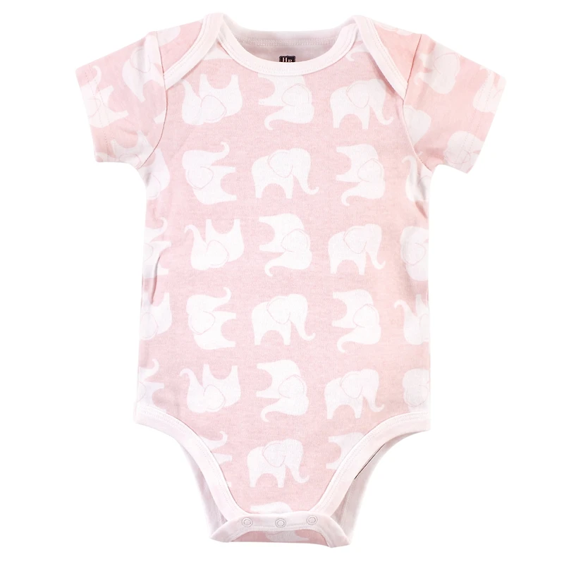 Hudson Baby Baby Girls Hudson Essential Three-Piece Set of Cotton Bodysuits
