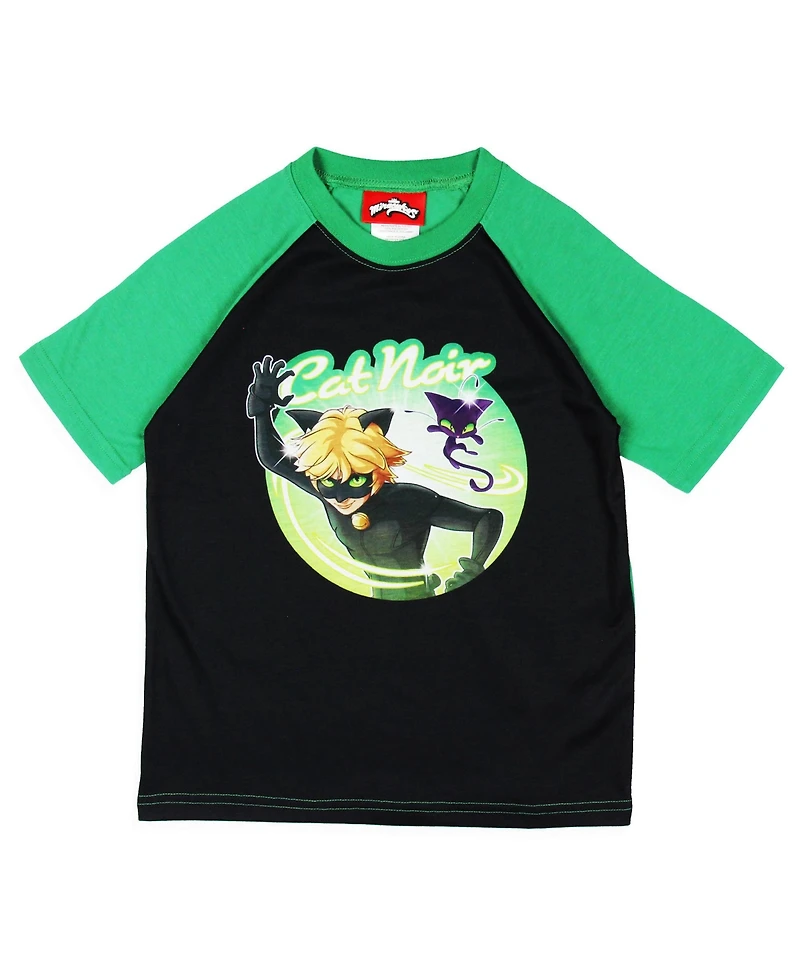 Miraculous: Tales of Ladybug Big Boys Cat Noir 2-Piece Pajama Set Sleepwear