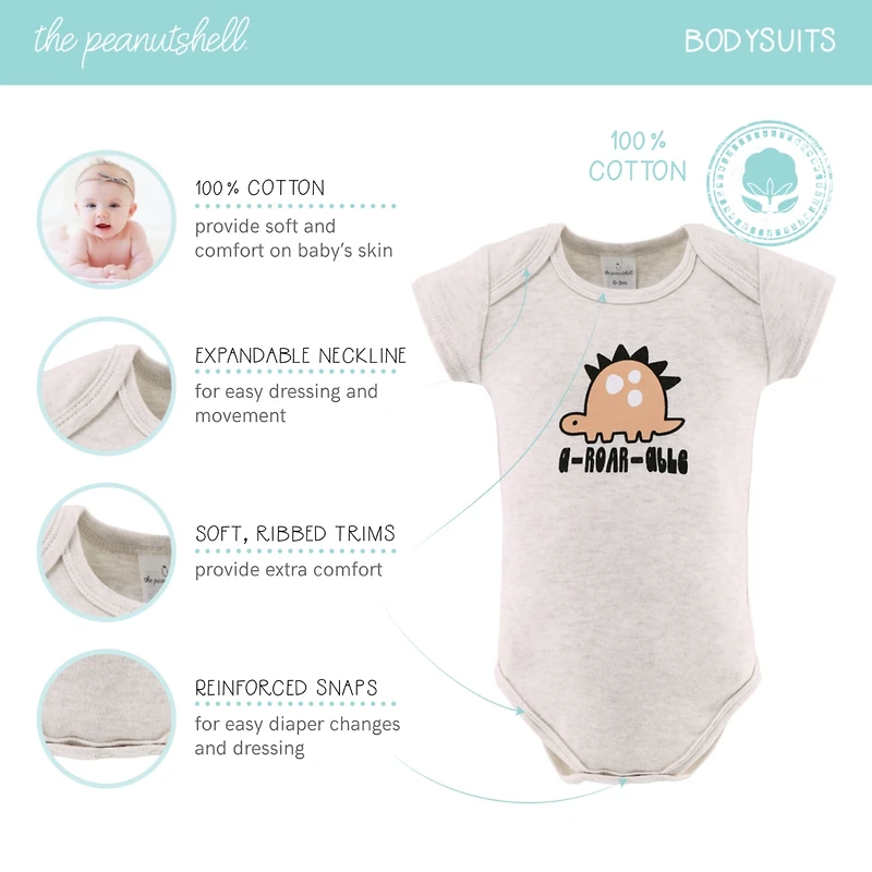 The Peanutshell Baby Boys Newborn Tiny Dino 16-Piece Layette Gift Set