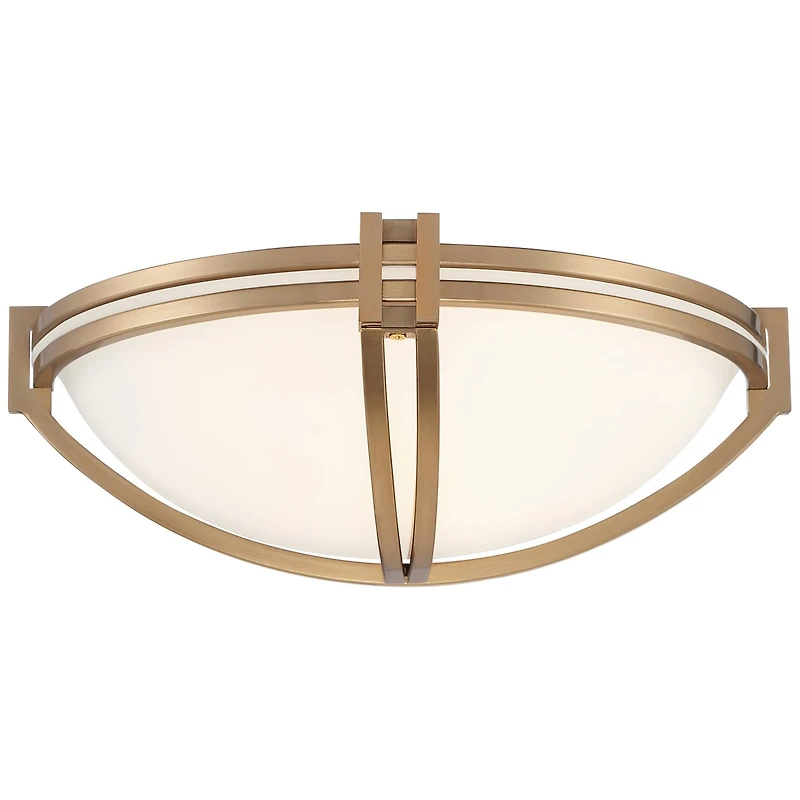 Possini Euro Design Deco Modern Wall Sconce Lighting Soft Gold Hardwired 13 3/4" Fixture White Milky Marbleized Glass Shade for Bedroom Bathroom Vanit