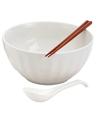 Infuse Asian Ceramic 8 Piece Ramen Bowl Set