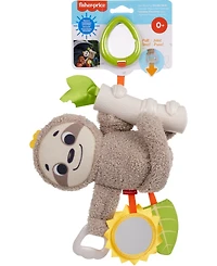 Fisher Price Slow Much Fun Stroller Sloth, Take Along Baby Toy