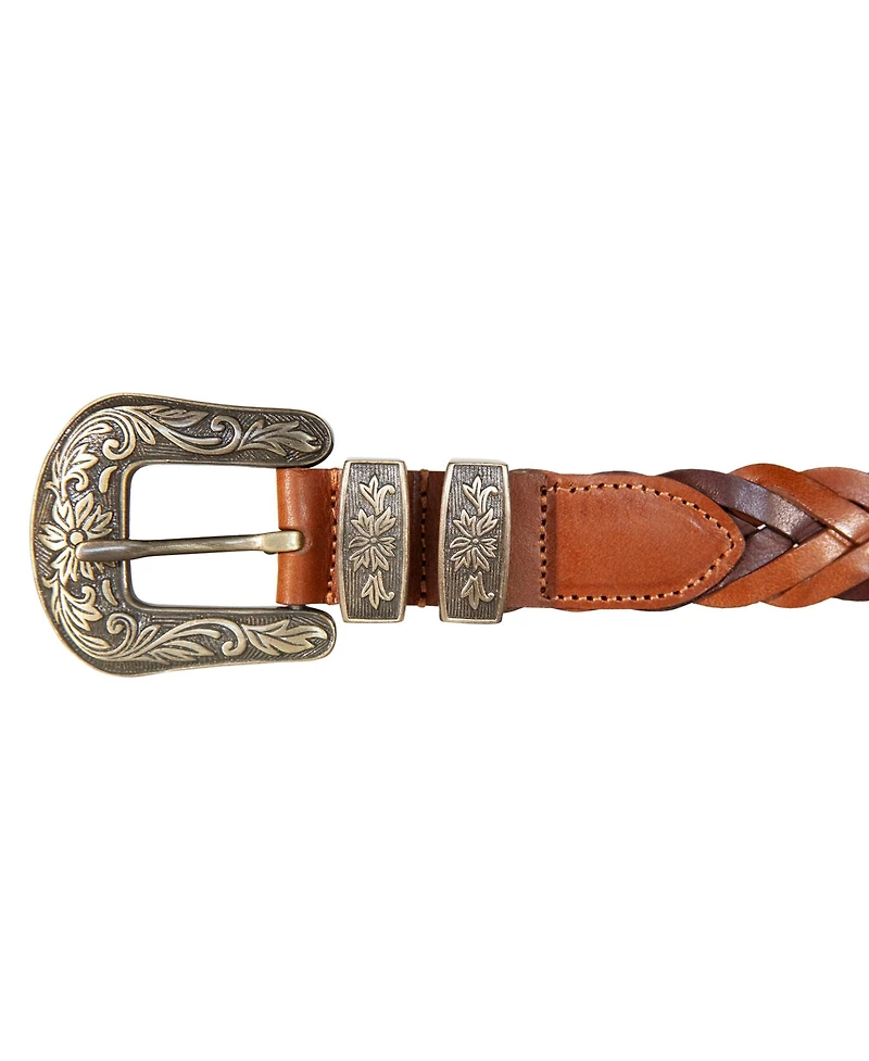 Lucky Brand Women's Western Braid Belt
