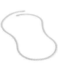 Flat Curb Link 22" Chain Necklace (5mm) 18k Gold-Plated Sterling Silver or