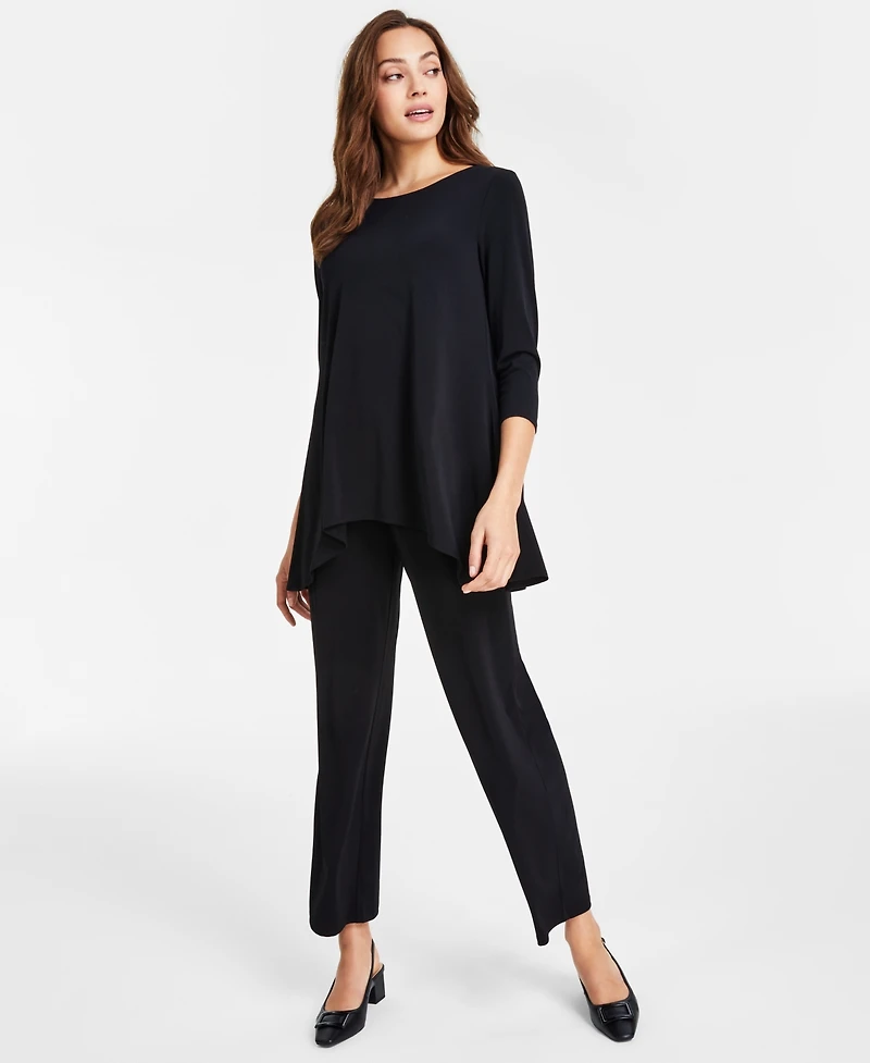 Jm Collection Women's Wide-Leg Pull-On Pants, Regular & Short Lengths, Created for Macy's