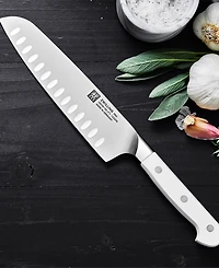 Zwilling Pro Le Blanc 7" Slim Hollow Edge Santoku Knife