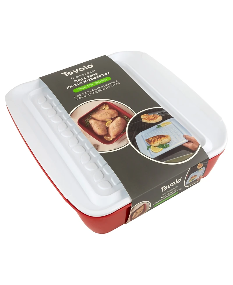 Tovolo Prep Serve Medium Marinade Tray Set