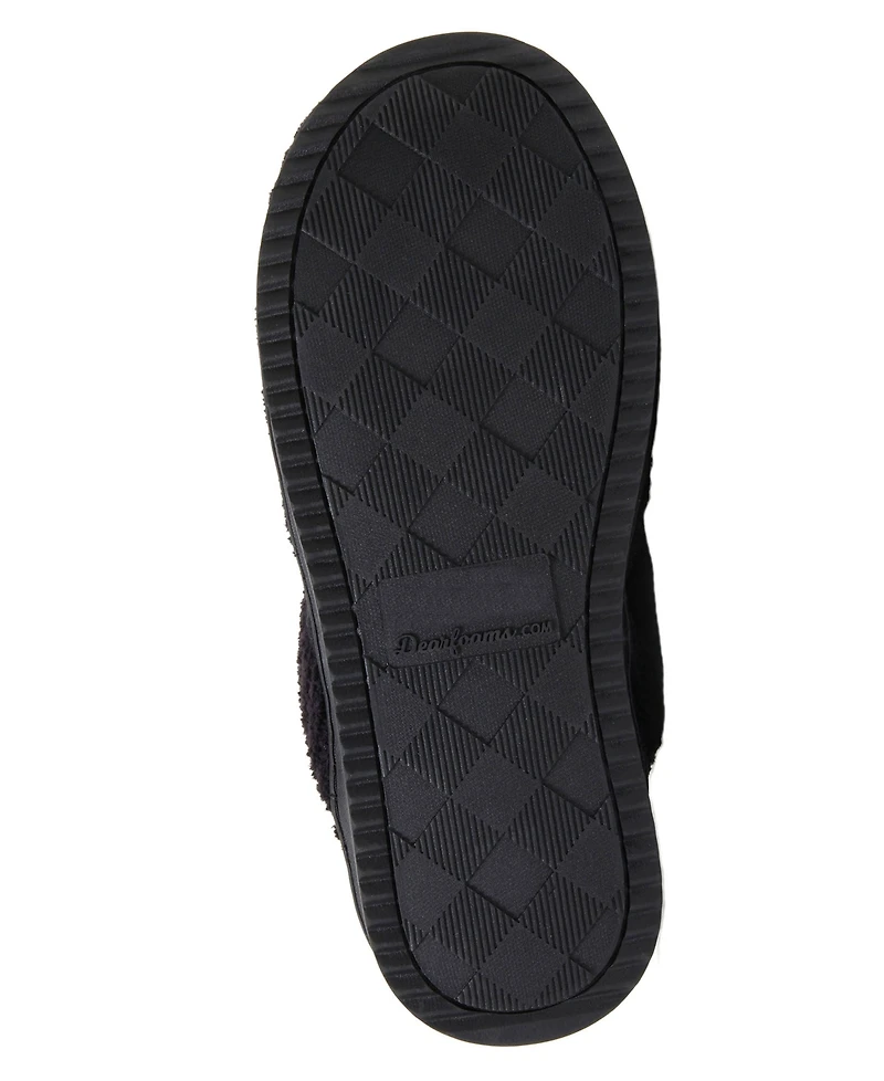 Dearfoams Women's Serena Marled Chenille Scuff Slippers