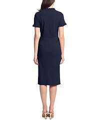 Maggy London Women's Ruffled-Trim Sheath Dress