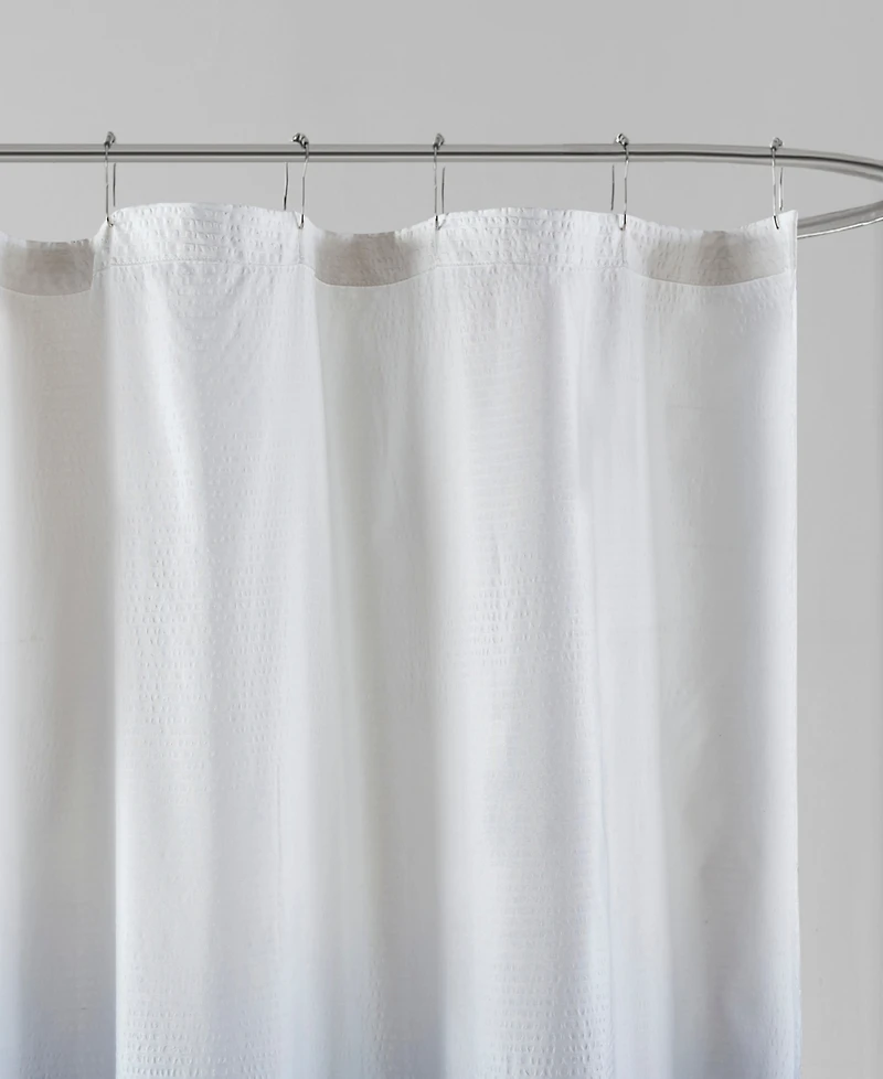 Madison Park Ara Ombre Printed Seersucker Shower Curtain, 72" x