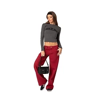 Edikted Womens Roman Low Rise Slouchy Jeans