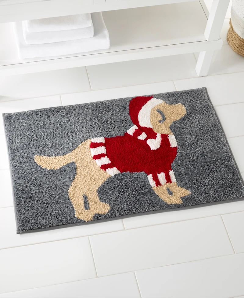 Avanti Christmas Dog Bath Rug, 20" x 32"