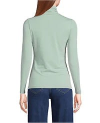 Lands' End Lightweight Jersey Long Sleeve Turtleneck