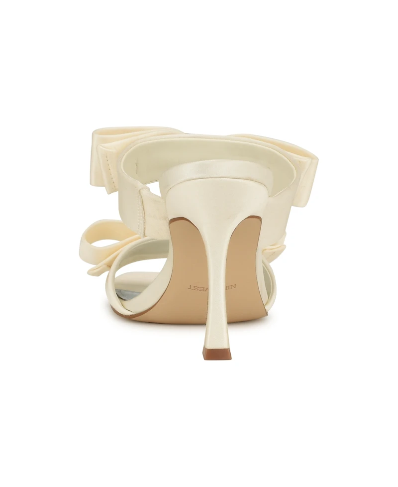 Nine West Women's Yoloh Bridal Square Toe Dress Sandals