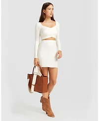 Belle & Bloom Forget Me Not Knit Crop