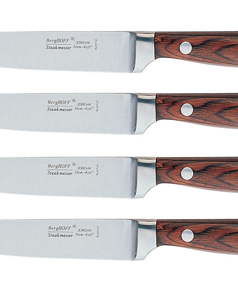 BergHOFF Pakka Wood 4-Pc. Steak Knife Set