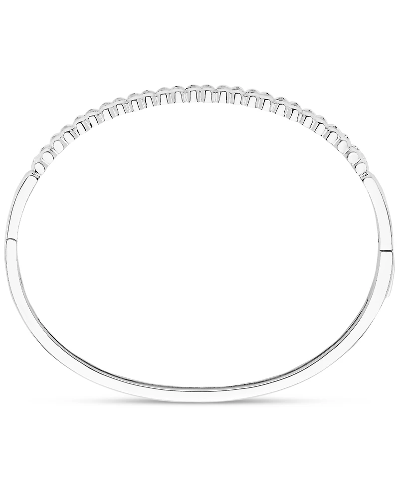 Diamond Skinny Bangle Bracelet (1/4 ct. t.w.) in Sterling Silver