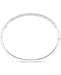 Diamond Skinny Bangle Bracelet (1/4 ct. t.w.) in Sterling Silver