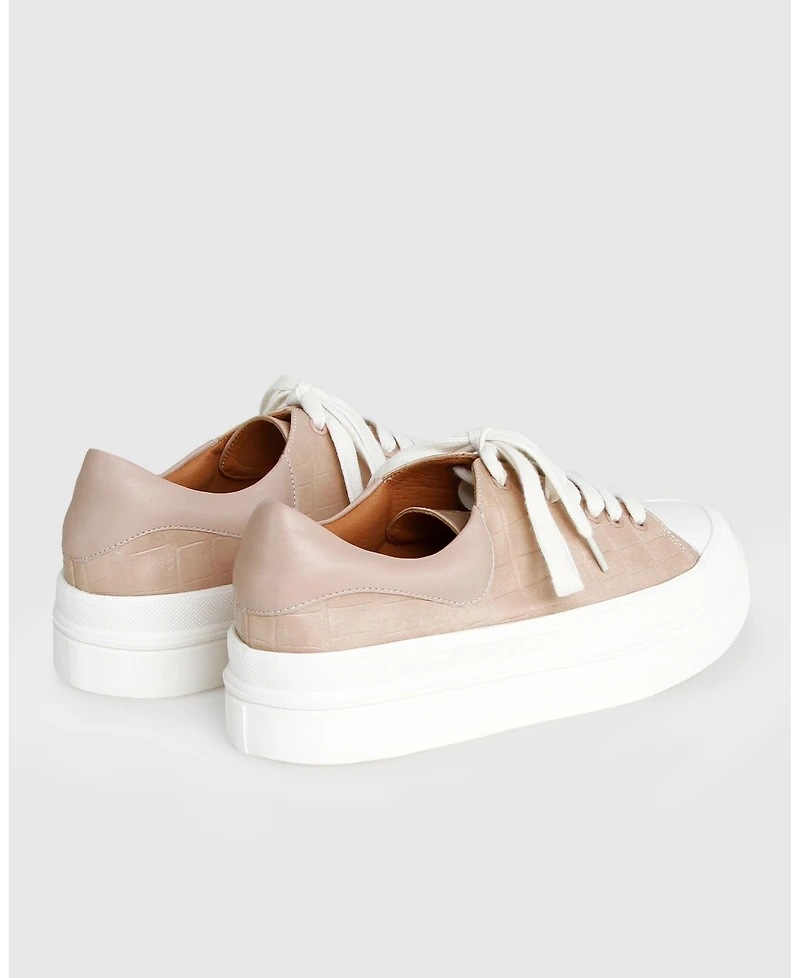 Belle & Bloom Just A Dream Croc Leather Sneaker