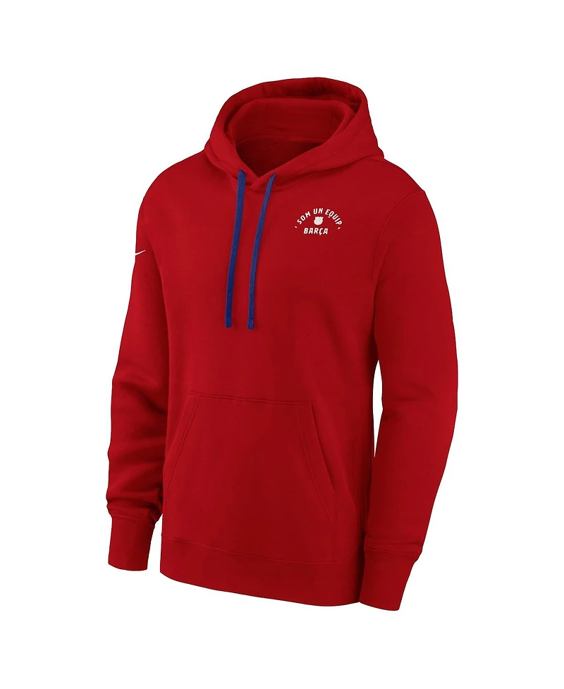 Women's Nike Red Barcelona Essential Pullover Hoodie