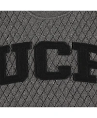 Women's Pressbox Heather Charcoal Ucf Knights Moose Quilted Pullover Sweatshirt