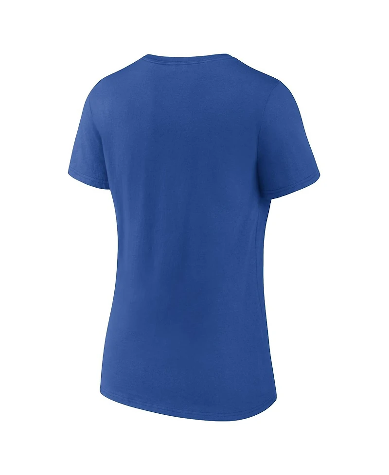 Women's Fanatics Royal Indianapolis Colts Shine Time V-Neck T-shirt