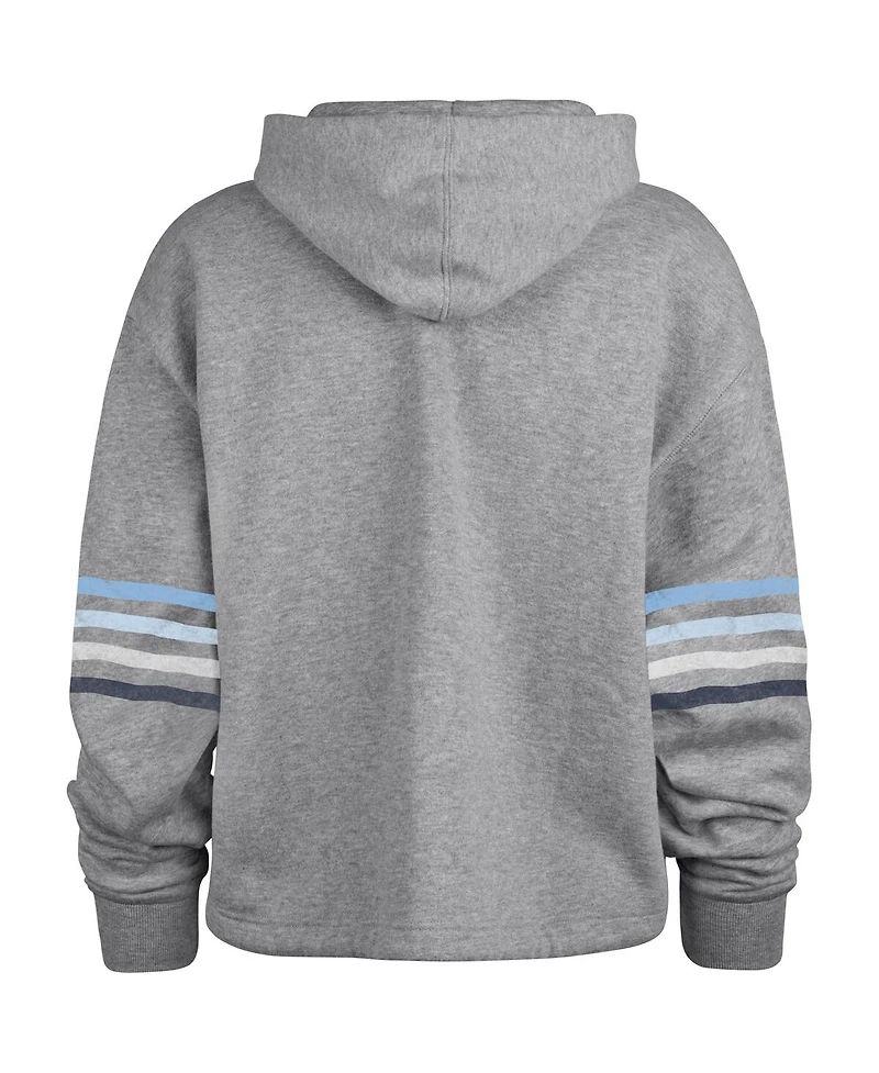 Women's '47 Brand Heather Gray Distressed Tennessee Titans Upland Bennett Pullover Hoodie